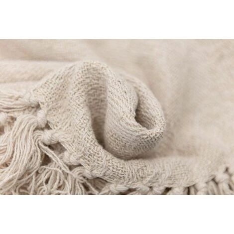 RIDEAUDISCOUNT Plaid, Fouta, Jeté De Lit - Canapé 100% Coton 120 X 160 Cm Jacquard Fil Lurex Doré - Doré 4 RIDEAUDISCOUNT Plaid, Fouta, Jeté De Lit - Canapé 100% Coton 120 X 160 Cm Jacquard Fil Lurex Doré - Doré – Image 2