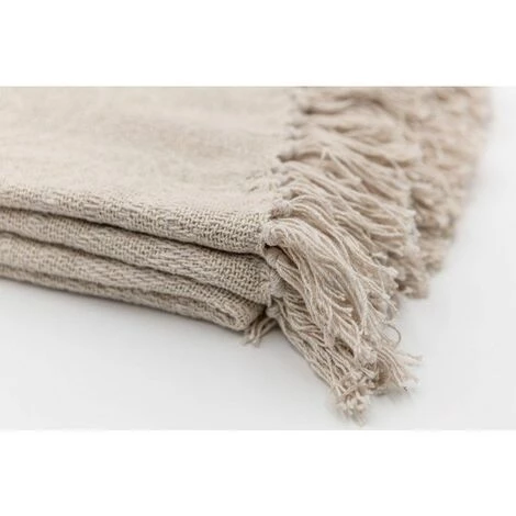 RIDEAUDISCOUNT Plaid, Fouta, Jeté De Lit - Canapé 100% Coton 120 X 160 Cm Jacquard Fil Lurex Doré - Doré 5 RIDEAUDISCOUNT Plaid, Fouta, Jeté De Lit - Canapé 100% Coton 120 X 160 Cm Jacquard Fil Lurex Doré - Doré – Image 3