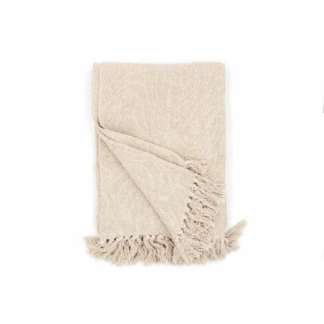 RIDEAUDISCOUNT Plaid, Fouta, Jeté De Lit - Canapé 100% Coton 120 X 160 Cm Jacquard Fil Lurex Doré - Doré 7 RIDEAUDISCOUNT Plaid, Fouta, Jeté De Lit - Canapé 100% Coton 120 X 160 Cm Jacquard Fil Lurex Doré - Doré – Image 5