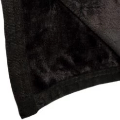 DuneDESIGN Couverture 100% Polyester 300g/m² En Microfibre | Couvre-lit Plaid 140x200cm En Peluche Avec Poil | Noir -Plaid et couverture Soldes 10987188 4