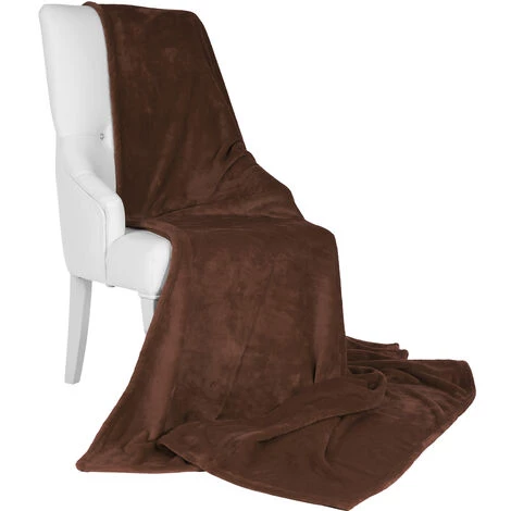 Beautissu Couverture Polaire Aurelia Marron Foncé, 200x150 Cm 4 Beautissu Couverture Polaire Aurelia Marron Foncé, 200x150 Cm – Image 2
