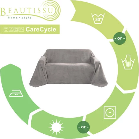 Beautissu Romantica Couverture - Plaid Marron Foncé, 280x210x1 Cm 5 Beautissu Romantica Couverture - Plaid Marron Foncé, 280x210x1 Cm – Image 3