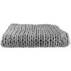 PEGANE Plaid En Acrylique Coloris Gris - Dim : L.120 X L.150 Cm -Plaid et couverture Soldes 11511258 1