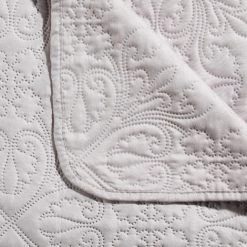 Dessus De Lit Avec 2 Taies Coloris Lin - Dim : L. 260 X L. 240 X H. 0,2 Cm -PEGANE -Plaid et couverture Soldes 12219556 3