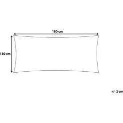 BELIANI Couverture En Coton Beige 180x130cm - Beige -Plaid et couverture Soldes 12641226 3