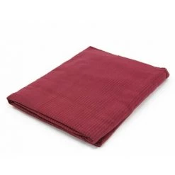 THEDECOFACTORY CAMILLE - Plaid En Coton Rouge 150x150 - Rouge -Plaid et couverture Soldes 13247571 3