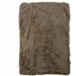 THEDECOFACTORY NEO YOGA - <p>Plaid à Poils Longs Extra-doux Taupe 120x150 - Taupe