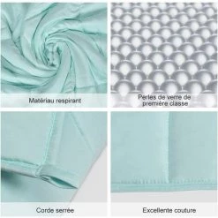 COSTWAY Couverture Pondérée Pour Adultes En 7 Couches,4,5KG 104 X 152CM Vert -Plaid et couverture Soldes 14053406 4