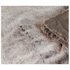 MEUBLETMOI Plaid Moelleux Taupe Givré Toucher Douceur Extrême - DOUDOU - Taupe -Plaid et couverture Soldes 14160310 3