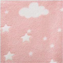 Atmosphera - Plaid Enfant Doux Et Phosphorescent 150 X 125 Cm Rose -Plaid et couverture Soldes 14227237 4