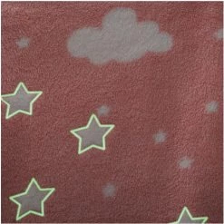 Atmosphera - Plaid Enfant Doux Et Phosphorescent 150 X 125 Cm Rose -Plaid et couverture Soldes 14227237 5