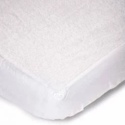 CHILDHOME CHILDWOOD Housse De Matelas Imperméable Pour Enfants 50x90 Cm MABWP90 - Blanc -Plaid et couverture Soldes 15373747 2