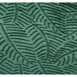 Plaid 3D Feuilles Vert En Flanelle - L.240 X L.220 Cm -PEGANE- -Plaid et couverture Soldes 15505104 3