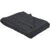 BELIANI Couverture En Coton Gris 170x140cm - Gris -Plaid et couverture Soldes 16703953 1