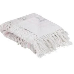 BELIANI Couverture En Acrylique Rose 150x125cm - Rose