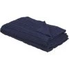 BELIANI Couverture En Coton Bleu 180x110cm - Bleu