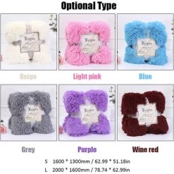 ASUPERMALL Couverture Epaisse Automne Et Hiver, Vin Rouge, S -Plaid et couverture Soldes 16923243 4