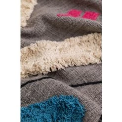 Couverture Plaid En Coton Leko SKLUM Coton - A -Plaid et couverture Soldes 17030317 4