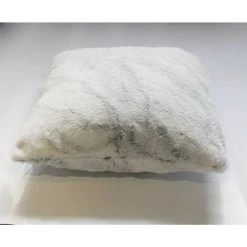 MEUBLETMOI Lot De 2 Coussins Blancs - Polar - Blanc -Plaid et couverture Soldes 17775483 2