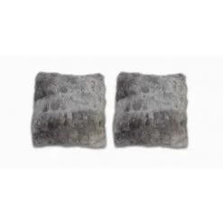 MEUBLETMOI Lot De 2 Coussins Gris - Calinou - Gris