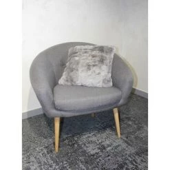 MEUBLETMOI Lot De 2 Coussins Gris - Calinou - Gris 7 MEUBLETMOI Lot De 2 Coussins Gris - Calinou - Gris -Plaid et couverture Soldes 17775562 3