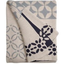 FAB HAB Plaid Coton Riverway Gris 130 X 180 Cm Gris - Gris