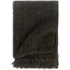 Couverture En Coton Anthracite/Marron 125x150 Cm VidaXL -Plaid et couverture Soldes 17927516 1