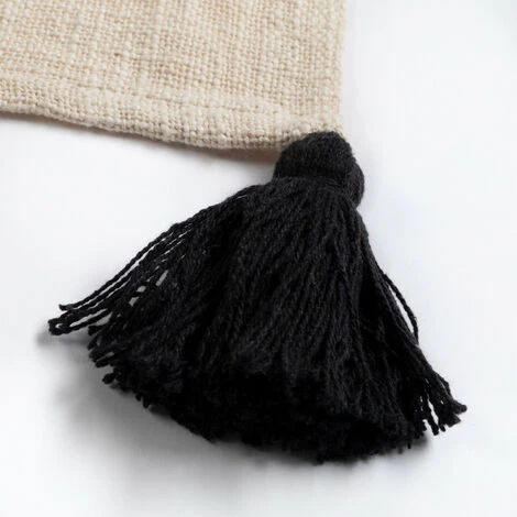 Couverture Plaid En Coton Luk SKLUM Coton - Beige Lin 5 Couverture Plaid En Coton Luk SKLUM Coton - Beige Lin – Image 3