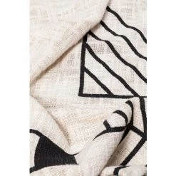 Couverture à Carreaux En Coton Cälah SKLUM Coton - Beige Lin -Plaid et couverture Soldes 18164240 3