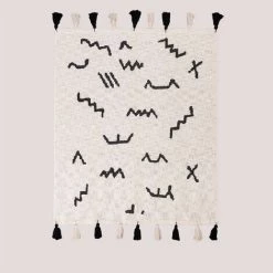 Couverture En Coton Hemy SKLUM Coton - Beige Lin