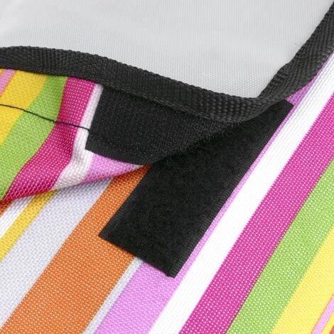PrimeMatik - Couverture Pique-nique 150 X 130 Cm Imprimé Rayures Multicolores Fines 7 PrimeMatik - Couverture Pique-nique 150 X 130 Cm Imprimé Rayures Multicolores Fines – Image 5