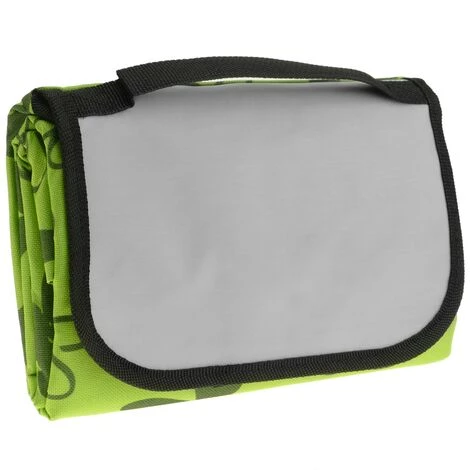 PrimeMatik - Couverture De Pique-nique 150 X 130 Cm Imprimé Vert Avec Fleurs 3 PrimeMatik - Couverture De Pique-nique 150 X 130 Cm Imprimé Vert Avec Fleurs