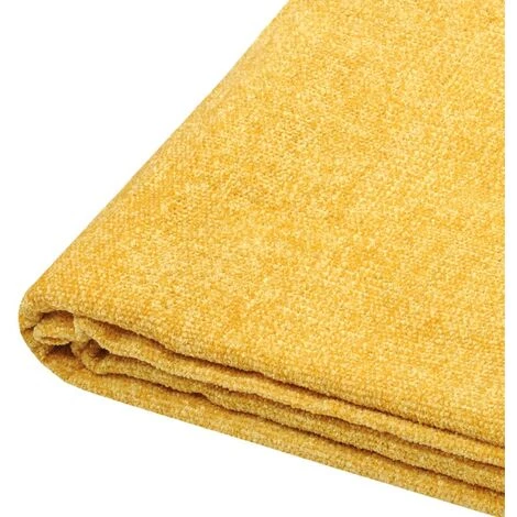 LOVELY CASA Plaid 125x150 Cm Chila Moutarde - Jaune 6 LOVELY CASA Plaid 125x150 Cm Chila Moutarde - Jaune – Image 4