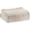 MILIBOO Plaid En Coton Texturé Couleur Lin 130 X 200 Cm WAFLE