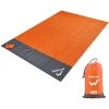 WELLHOUSE Couverture De Plage Etanche, Tapis De Pique-Nique Exterieur, Orange, M -Plaid et couverture Soldes 18406416 1
