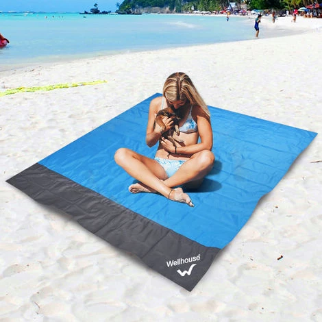 WELLHOUSE Couverture De Plage Etanche, Tapis De Pique-Nique Exterieur, Orange, M 5 WELLHOUSE Couverture De Plage Etanche, Tapis De Pique-Nique Exterieur, Orange, M – Image 3