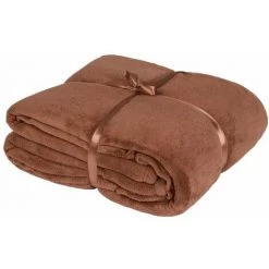 HELLOSHOP26 Plaid Avec Manches Marron 200 X 170 Cm - Marron -Plaid et couverture Soldes 18410904 3