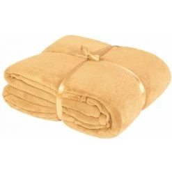 HELLOSHOP26 Plaid Avec Manches Beige 180 X 150 Cm - Beige -Plaid et couverture Soldes 18410905 3