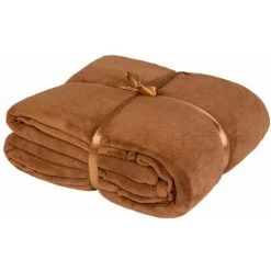 HELLOSHOP26 Plaid Avec Manches Marron 180 X 150 Cm - Marron -Plaid et couverture Soldes 18410914 3