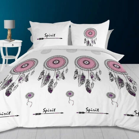 SOLEIL D'OCRE Parure De Lit Chimère Blanc 240x220 Cm - Blanc 3 SOLEIL D'OCRE Parure De Lit Chimère Blanc 240x220 Cm - Blanc