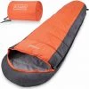 MONZANA Sac De Couchage - 2 Fermetures éclair - Poids Plume 700g - Camping Tente Trek Orange-anthracite 2 MONZANA Sac De Couchage - 2 Fermetures éclair - Poids Plume 700g - Camping Tente Trek Orange-anthracite -Plaid et couverture Soldes 18703492 1