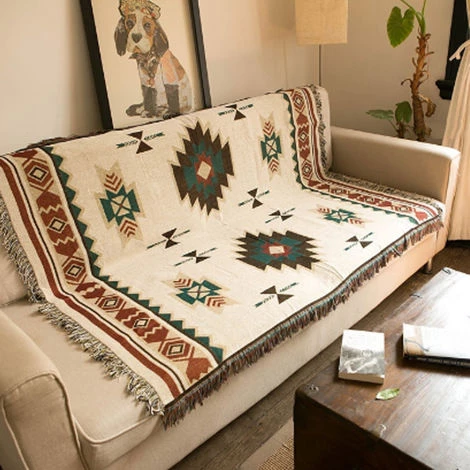 ASUPERMALL Tapis Geometrique Creatif Style Ethnique Tapisserie Vintage, 120 * 150Cm 5 ASUPERMALL Tapis Geometrique Creatif Style Ethnique Tapisserie Vintage, 120 * 150Cm – Image 3