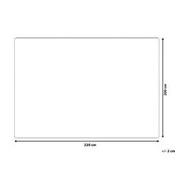 BELIANI Couverture En Polyester Bleu 220x200cm - Bleu -Plaid et couverture Soldes 20409243 3