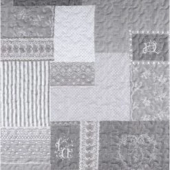 LOVELY CASA Boutis 220x240 Avec 2 Taies Et Sac Arkansas Gris - Gris -Plaid et couverture Soldes 22775210 3