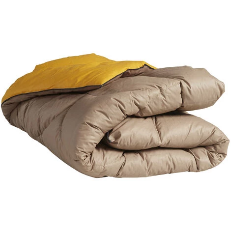 Édredon Gonflant Bicolore Taupe-or Terre De Nuit 150x170 - Taupe 4 Édredon Gonflant Bicolore Taupe-or Terre De Nuit 150x170 - Taupe – Image 2