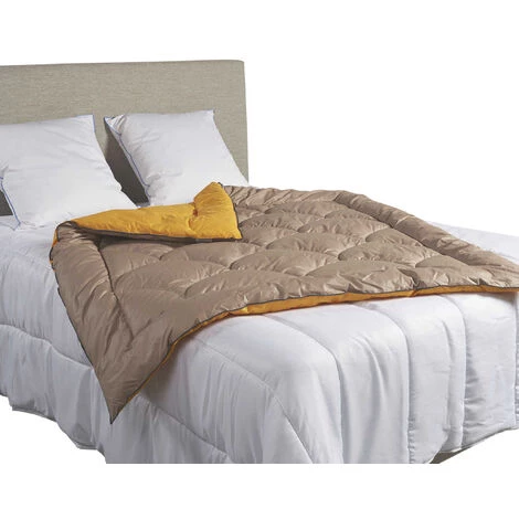 Édredon Gonflant Bicolore Taupe-or Terre De Nuit 150x170 - Taupe 5 Édredon Gonflant Bicolore Taupe-or Terre De Nuit 150x170 - Taupe – Image 3