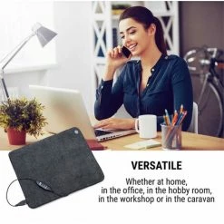 Oneconcept Magic Carpet DLX Tapis Chauffant 60 X 70 Cm 190W Gris Anthracite -Plaid et couverture Soldes 22845388 5