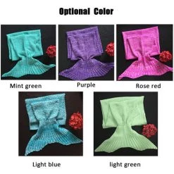 ASUPERMALL Sirene Queue Couverture Pour Bebe Et Lady Douce Main Sac De Couchage Couverture Tricotee Fishtail Cadeau De Noel, 90 * 50Cm, Rose Rouge 11 ASUPERMALL Sirene Queue Couverture Pour Bebe Et Lady Douce Main Sac De Couchage Couverture Tricotee Fishtail Cadeau De Noel, 90 * 50Cm, Rose Rouge -Plaid et couverture Soldes 23396344 5