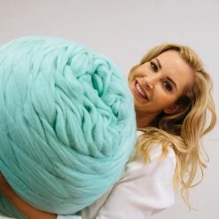 ASUPERMALL Bras Main Tricot Couverture Epais Bricolage Chunky Roving Fils Tricote Couverture Bulky Fils Hiver Chaud, Beige, 250G -Plaid et couverture Soldes 23396443 2