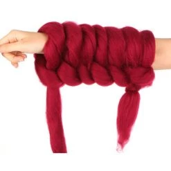 ASUPERMALL Bras Main Tricot Couverture Epais Bricolage Chunky Roving Fils Tricote Couverture Bulky Fils Hiver Chaud, Beige, 250G -Plaid et couverture Soldes 23396443 3